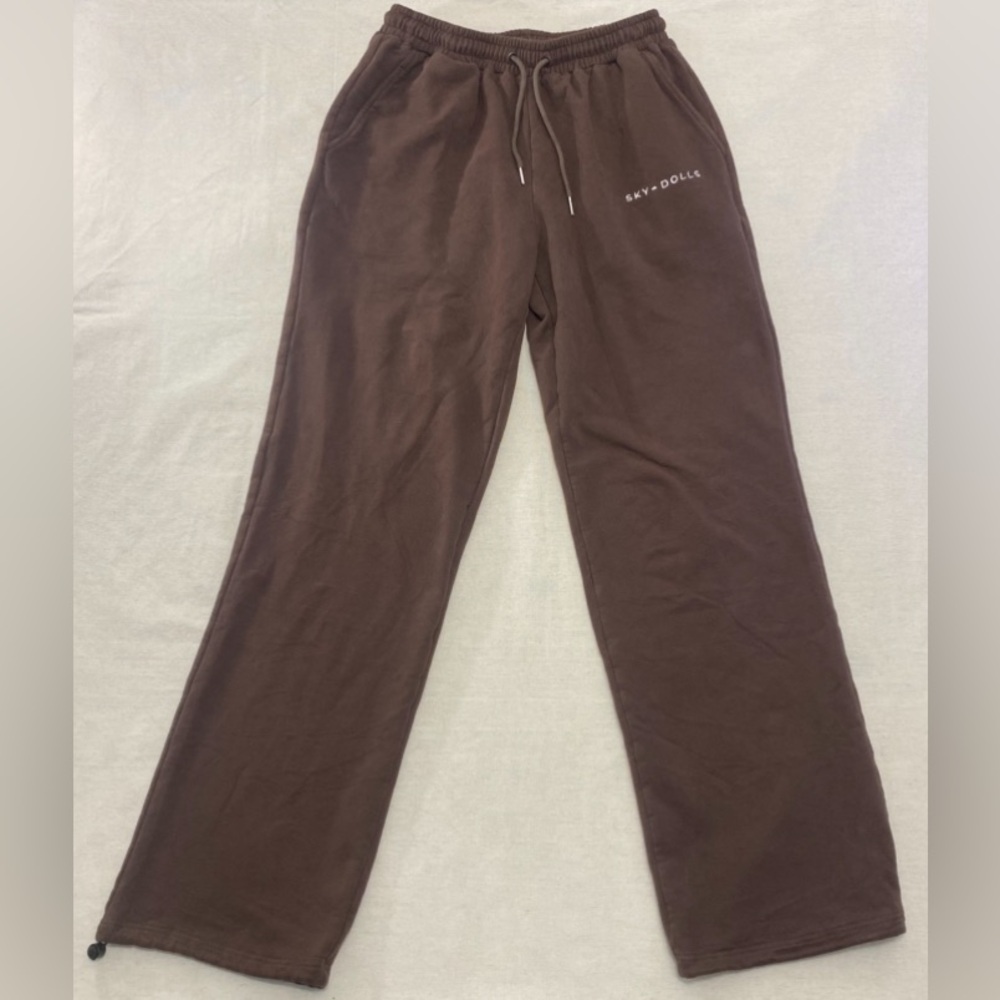 Sky Dolls Tall Girl Sweatpants Mocha Brown Sz M Joggers Loungewear Street Wear